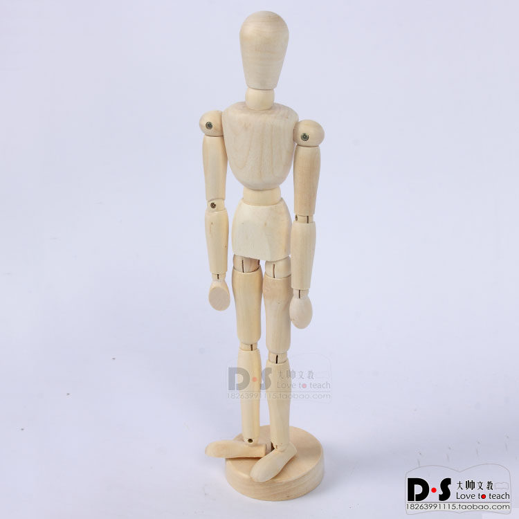 Drawing with Puppet Joints People Model Speed Writing Painting Small People Wooden Hands Fine Art Imitation Body Ratio Comic Sketching Puppets