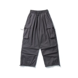 Летние тонкие дорожные штаны подходит для мужчин и женщин, в американском стиле, на шнурках, свободный крой