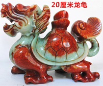  Dragon turtle feng shui ornaments Dragon turtle jade Xiuyu evil spirits town house entrance gift company opened to transport Yulong turtle