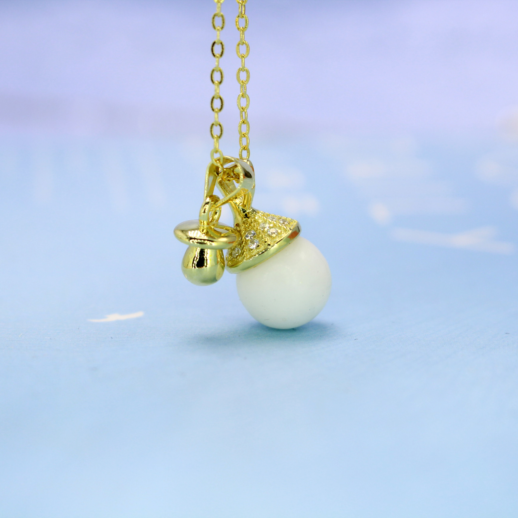 Weaning Breast Milk Souvenir Baby Fetal Hair Diy Homemade Material Bag Pure Silver Pendant Jewelry Birthday Full Moon