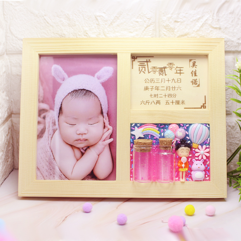 Baby fetal hair souvenir diy homemade baby fetal hair deciduous umbilical cord preservation box male and female ornament collection bottle