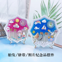 Baby fetal hair souvenir diy homemade baby fetal hair deciduous teeth umbilical cord preservation box men and women ornaments collection bottle