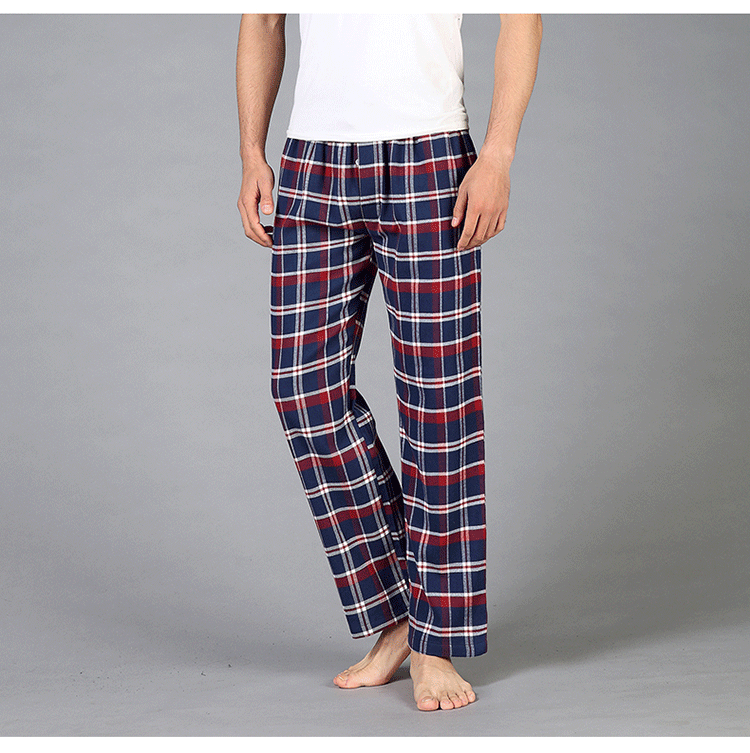 Quần cotton nam pyjama mùa xuân và mùa thu trung niên kích thước lớn quần short nam kaki