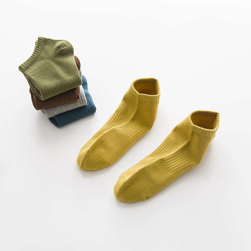 Vớ nam Tất vớ thể thao Vớ cotton màu rắn Vớ chạy vớ Mồ hôi Nông vớ vớ thấp Giúp vớ vớ mùa xuân và mùa hè tất cao cổ