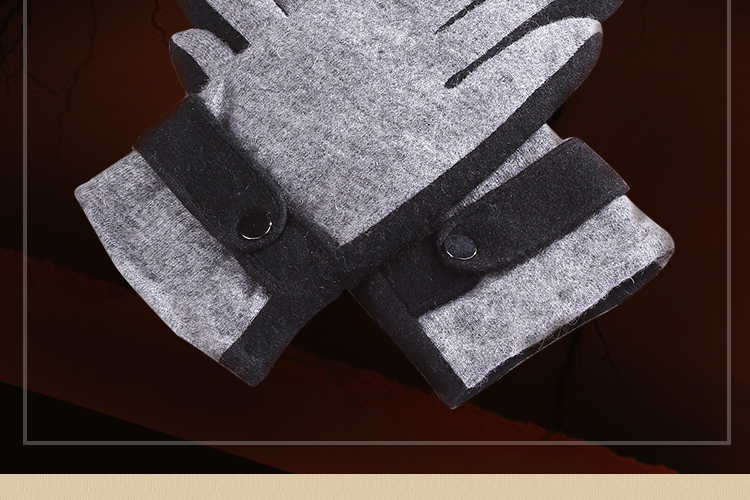 Gants pour homme en Laine Cachemire - Ref 2781455 Image 7