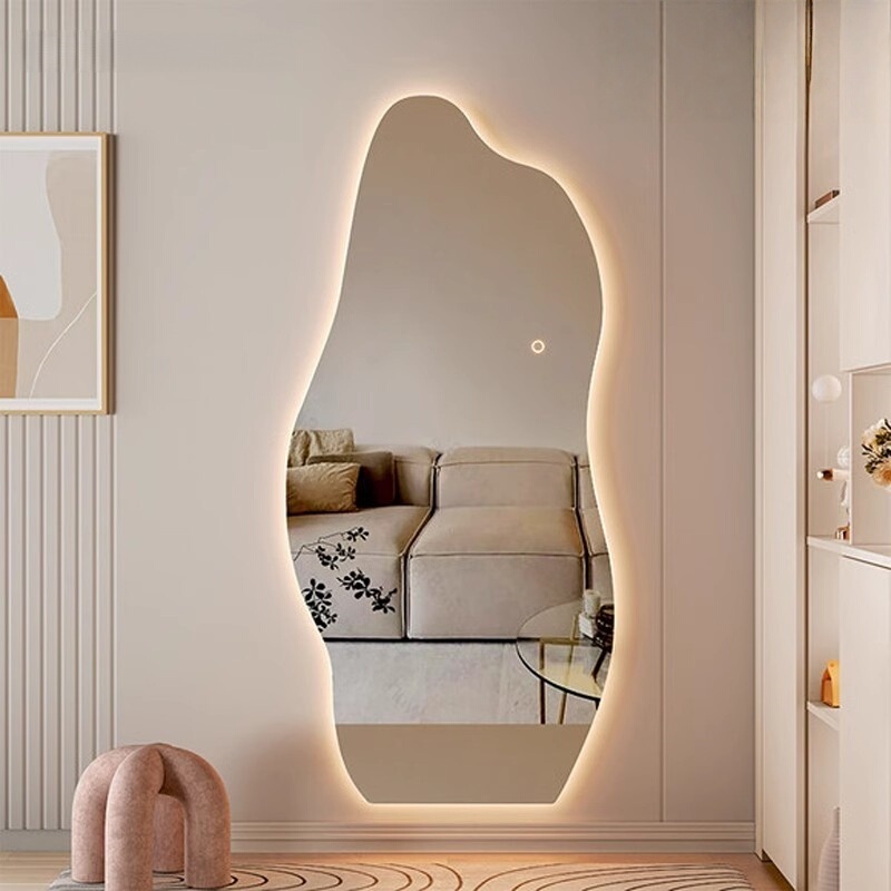 Floor-Standing Mirror, Dressing Mirror, Cloud-Shaped, Irregular-Shaped, Clothing Store, Makeup, Smart Wall-Mounted, Irregular-Shaped, with Lights, Full-Length Mirror Floor-Standing Mirror, Dressing Mirror, Cloud-Shaped, Irregular-Shaped, Clothing Store, Makeup, Smart Wall-Mounted, Irregular-Shaped, with Lights, Full-Length Mirror