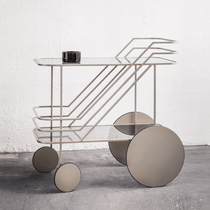 Light luxury modern designer creative sofa side cabinet high-end trolley ins multifunctional storage rack