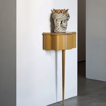 Light luxury wind ultra-thin is facing the door Nordic creative network red entrance counter aisle very narrow creative art shelf