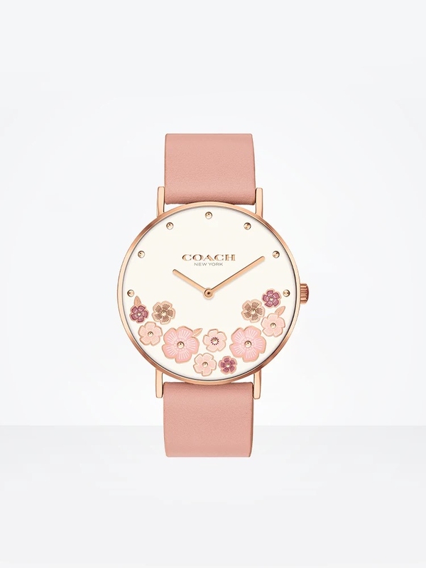 Coach Women's Watch Coach Cherry Blossom Pink Rose Quartz Round Watch as a Gift for Your Girlfriend Coach Women's Watch Coach Cherry Blossom Pink Rose Quartz Round Watch as a Gift for Your Girlfriend