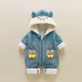 Детский комбинезон для младенца, утепленное демисезонное термобелье, брендовый комплект, милый пуховик, 3 мес.