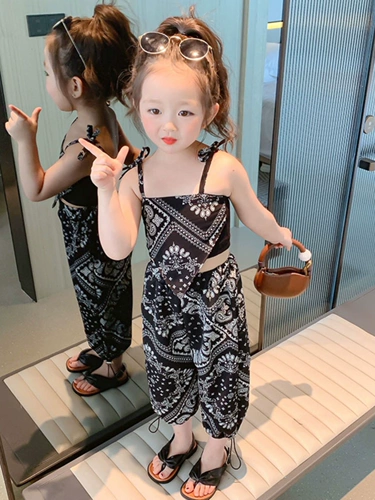 Комплект, летняя детская летняя одежда, детская одежда, в западном стиле