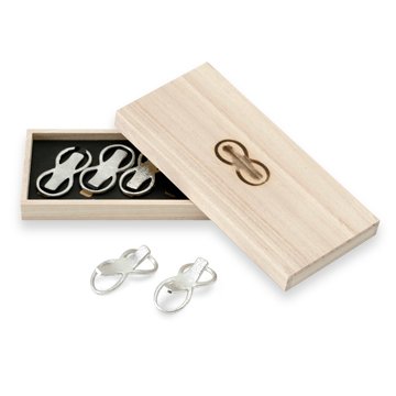 Japanese imports can be used as pure tin auspicious 8-shaped chopsticks rack Chopstick Spoon Rack Business Card Shelf Suit Wooden Box