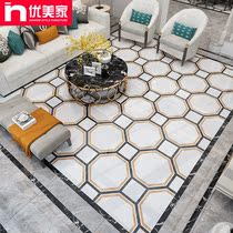 Modern minimalist living room Diamond mosaic tiles 800x800 floor tiles porch aisle crossing home puzzle floor tiles