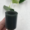 Xinjiang Hotan jade sapphire Qiemo tall tube ring ring ring mouth 21 ring scraps ring ring free shipping t
