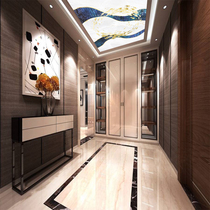 Light luxury art glass ceiling acrylic organic transparent simple living room porch corridor ceiling customization