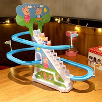 Shake Sounds Small Pig Climbing Stairs Children Toy Petch Electric With Slide Ladder Track Upper Stairs Slide Ladder Peggie Slide Slide