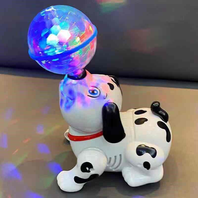 Children's electric puppy dancing shake-up boy girl baby baby stunted dog with sound running light will light toy
