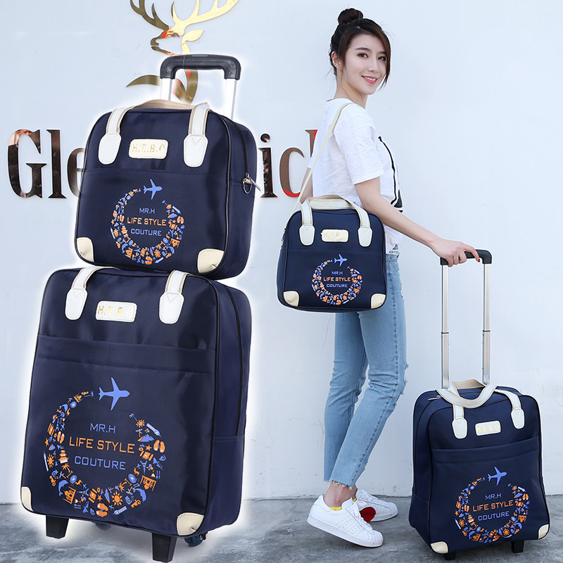 Lalever Travel Bag Woman Large Capacity Hand Short Travel Bag primary-secondary bag boarding waterproof travelling student luggage bag