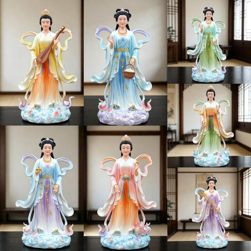 New Resin Seven Fairy Goddess Statue for Worshiping the Fairy Princesses, Suitable for Desktop or Home Decoration New Resin Seven Fairy Goddess Statue for Worshiping the Fairy Princesses, Suitable for Desktop or Home Decoration