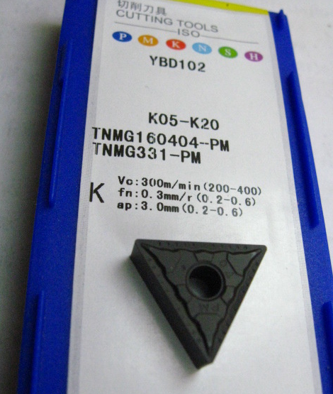 YBD102 K05-K20 TNMG160404-PM 331 Zhuzhou triangle CNC car blade car pig iron