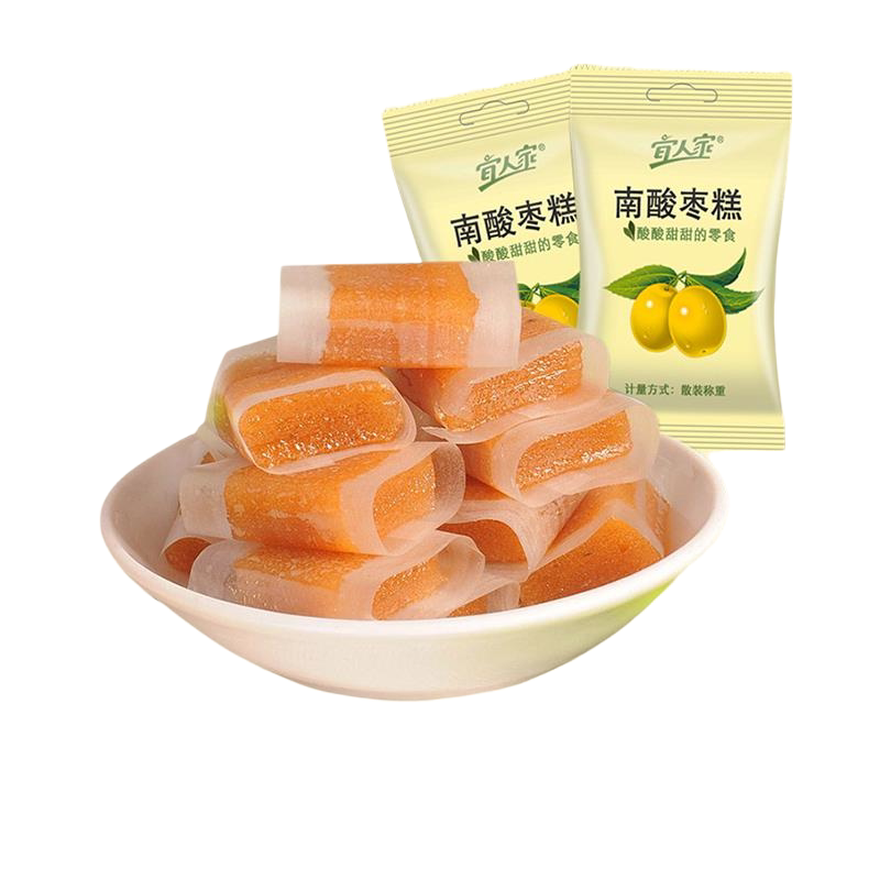(Daily sale)Pleasant home sour jujube cake Jiangxi specialty five-eyed fruit wild sweet and sour jujube cake New Year net red