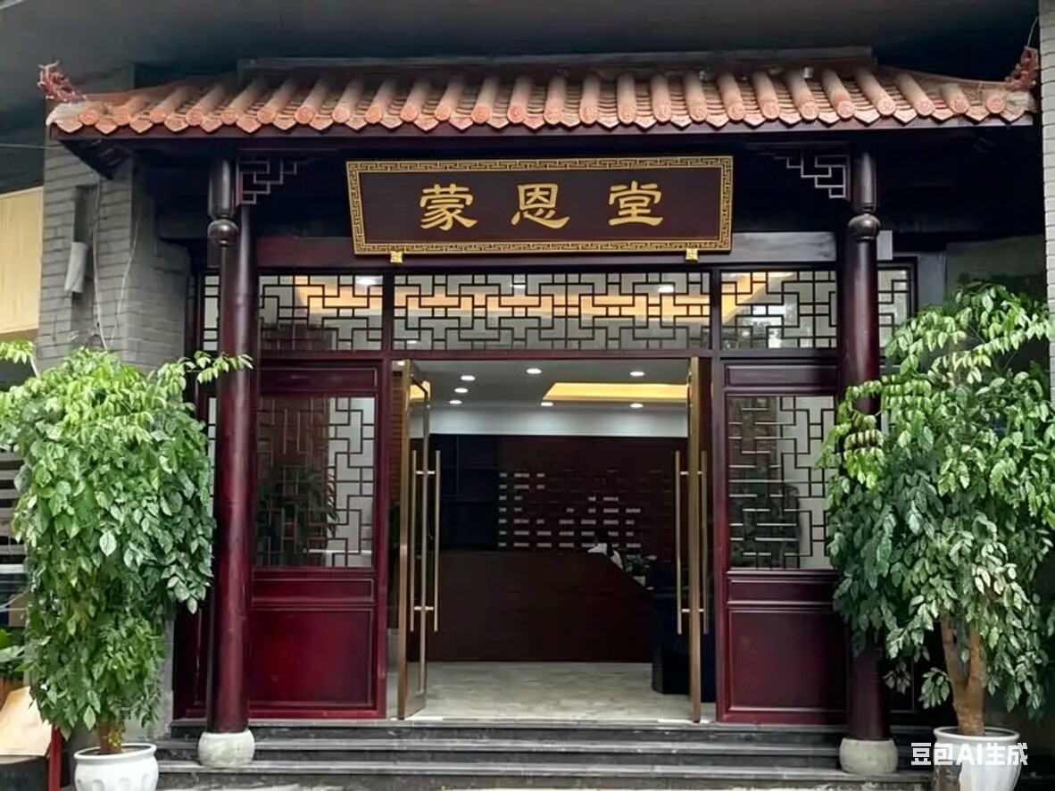 蒙恩堂中药材的LOGO