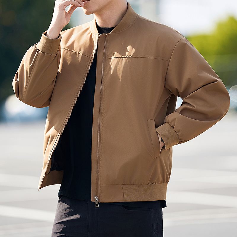 2026 New Baseball Jacket for Men, Spring and Autumn, Loose, Stylish, Casual, Stand-Up Collar, Versatile Workwear Jacket