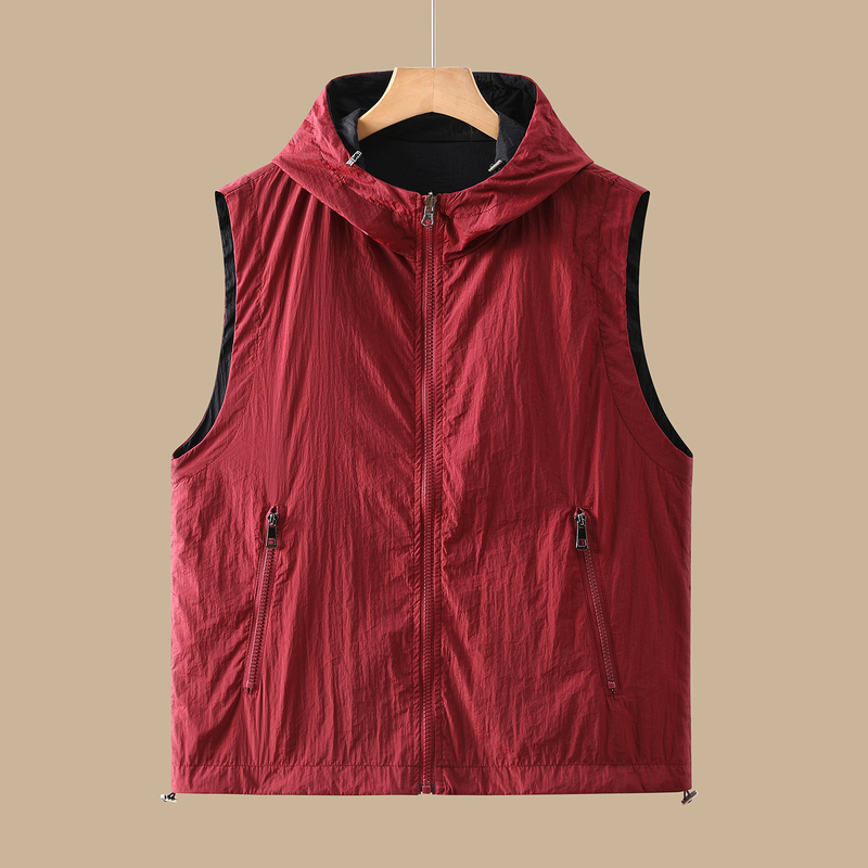Reversible Hooded Zip-Up Vest for Women 2026 New Summer Lightweight Breathable Sun Protection Vest Versatile Vest Top Reversible Hooded Zip-Up Vest for Women 2026 New Summer Lightweight Breathable Sun Protection Vest Versatile Vest Top