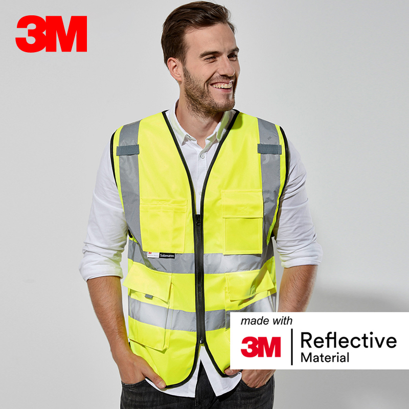 3M reflective vest Road construction night motorcycle riding fluorescent vest coat Car annual inspection safety clothes