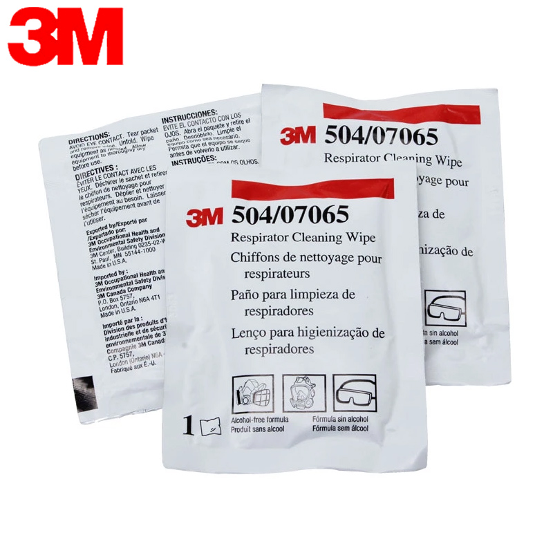3M 504 Sassafras paper 6800 protective mask FF402 surface screen cleaning and maintenance paper Moist volatile decontamination