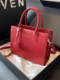 High-End Red Bag for Women 2026 New Large-Capacity Tote Bag Hand-Held Wedding Bag Daily Use Bridal Bag