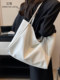 Large-Capacity Bag for Women 2026 New Silver Light Luxury Niche Shoulder Bag with a High-End Feel, Super Popular Commuter Tote Bag