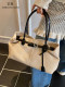 Light Luxury Niche Canvas Bag for Women 2026 New Summer Shoulder Bag with a High-End Feel, Large Capacity Commuter Tote Bag