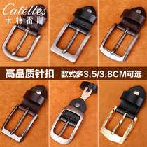 Belt head needle buckle mens pure cowhide belt buckle head casual pants belt clip for 35cm and 3 8cm accessories