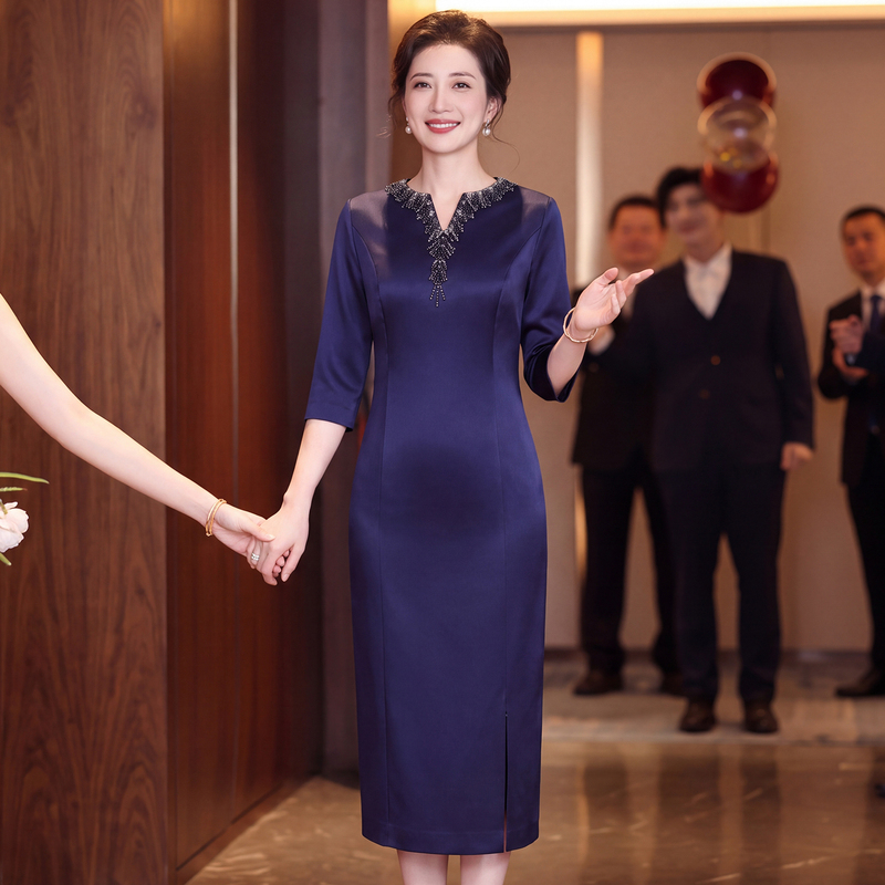 The Mother-In-Law's Wedding Banquet Dress Can Be Worn Casually, 2026 New High-End Wedding Dress for the Mother of the Bride, Wedding Dress The Mother-In-Law's Wedding Banquet Dress Can Be Worn Casually, 2026 New High-End Wedding Dress for the Mother of the Bride, Wedding Dress