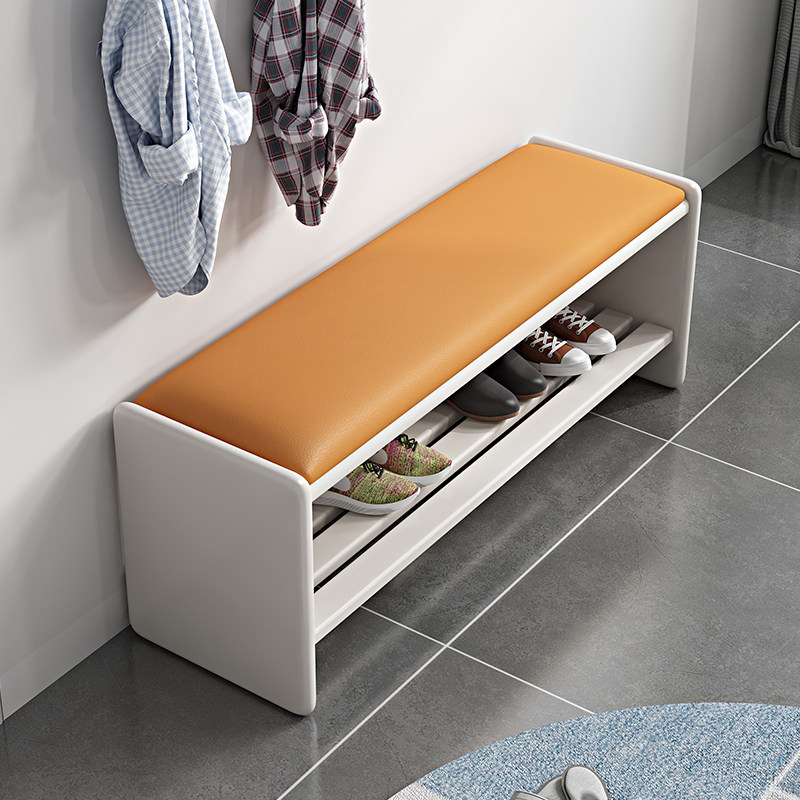 Solid wood changing shoes stool Home doorway Shoe stool in door Sitting Shoes Cabinet Bench stool one-piece wearing shoes strip stools