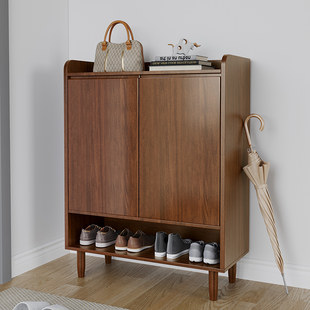 Шкаф для обуви с твердым деревом Home Door Simple Xuangan Door, простой современный многопрофильный многофункциональный входной шкаф для обуви для обуви