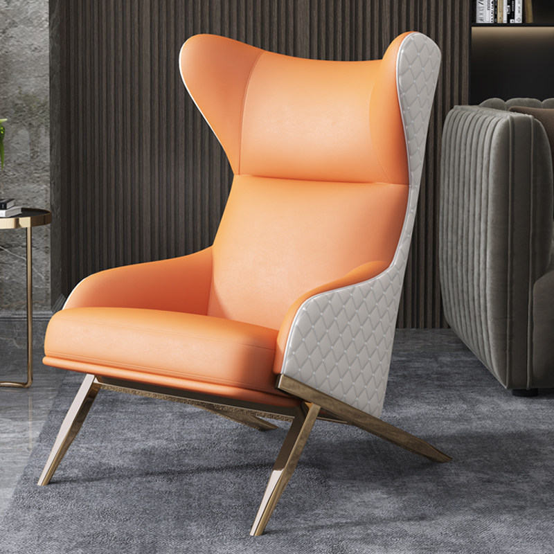 Nordic Light Lavish Single Sofa Chair Living Room Tiger Chair Designer Leisure Chair High Backrest Bedroom Balcony Snail Chair