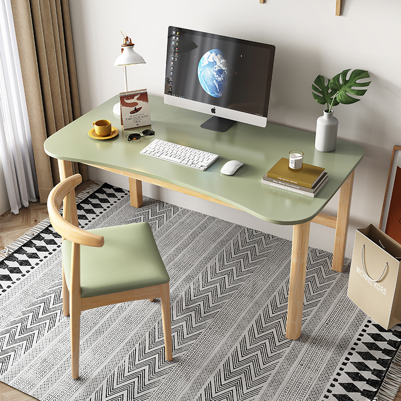 Solid Wood Desk, Simple Desktop Computer Desk, Home Small Apartment Bedroom Study Desk, Student Writing Desk, Internet Celebrity Desk