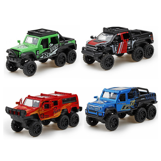 Simulated metal aluminum alloy car model combination set string car mini iron Q version model children's toy car