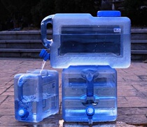 Dormitory RV supplies equipment kitchen portable bottled water plastic storage large water purification bucket water storage tank transparent