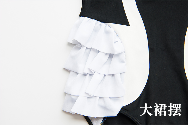 Cô gái bé Xiêm Bikini trẻ sơ sinh áo tắm Swan cô gái áo tắm trẻ 1-2-8-9 tuổi 3 đồ bơi