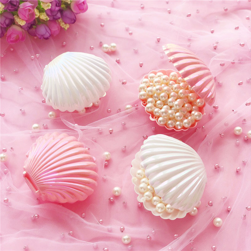 Simulation shell pearl decoration Landscape decoration storage box Photography photo props Desktop girl room toys