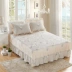 Bộ đồ giường bằng vải bông bốn bộ giường dày cotton hoạt hình chăn bông trải giường 1,5m1,8m2 - Bộ đồ giường bốn mảnh