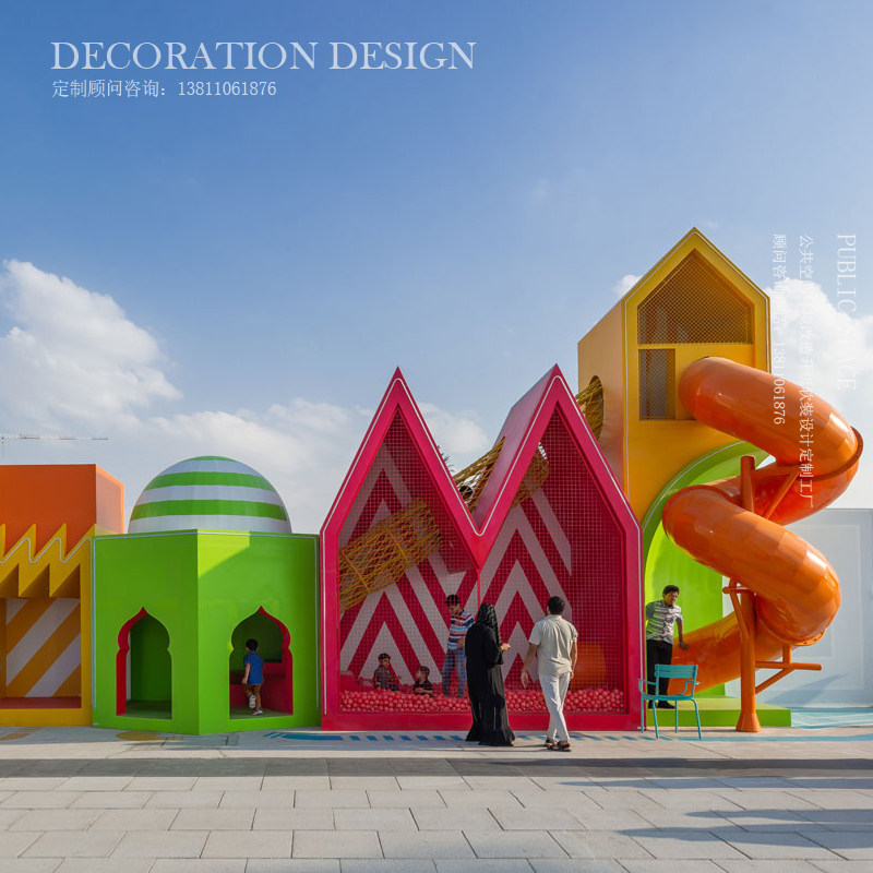 Mall Outdoor Children's Large Pleasure Facilities Design Custom Rental Upper Slide Ladders KINDERGARTEN PARADISE EQUIPMENT