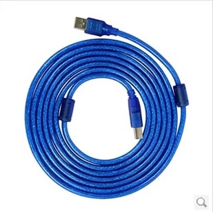 Print machine data line 5 m blue USB print line universal pure copper USB print data line 2 0 connector