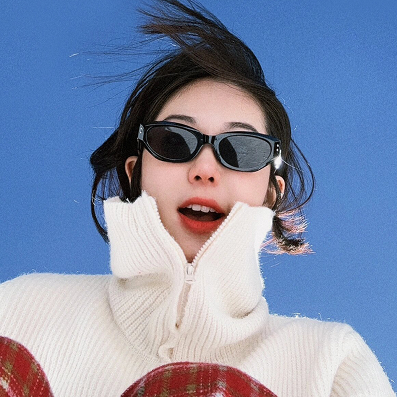 Snowy Sunglasses Woman Roco New Advanced Sense Polarized Cat Eye Windproof Anti-Ultraviolet Winter Nearsightedness Sunglasses Man-Taobao