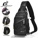 Кенгуру, мужская нагрудная сумка, сумка через плечо, рюкзак, водонепроницаемая сумка, трендовая сумка на одно плечо, ткань оксфорд