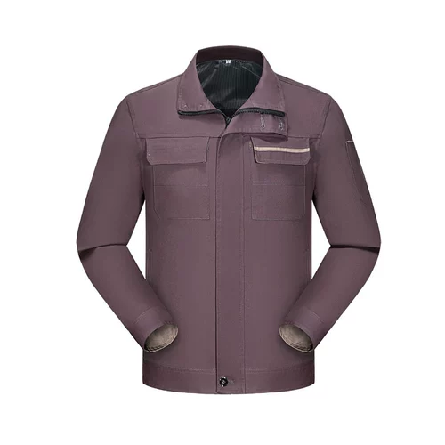 Хлопковый демисезонный износостойкий комбинезон с молнией, увеличенная толщина