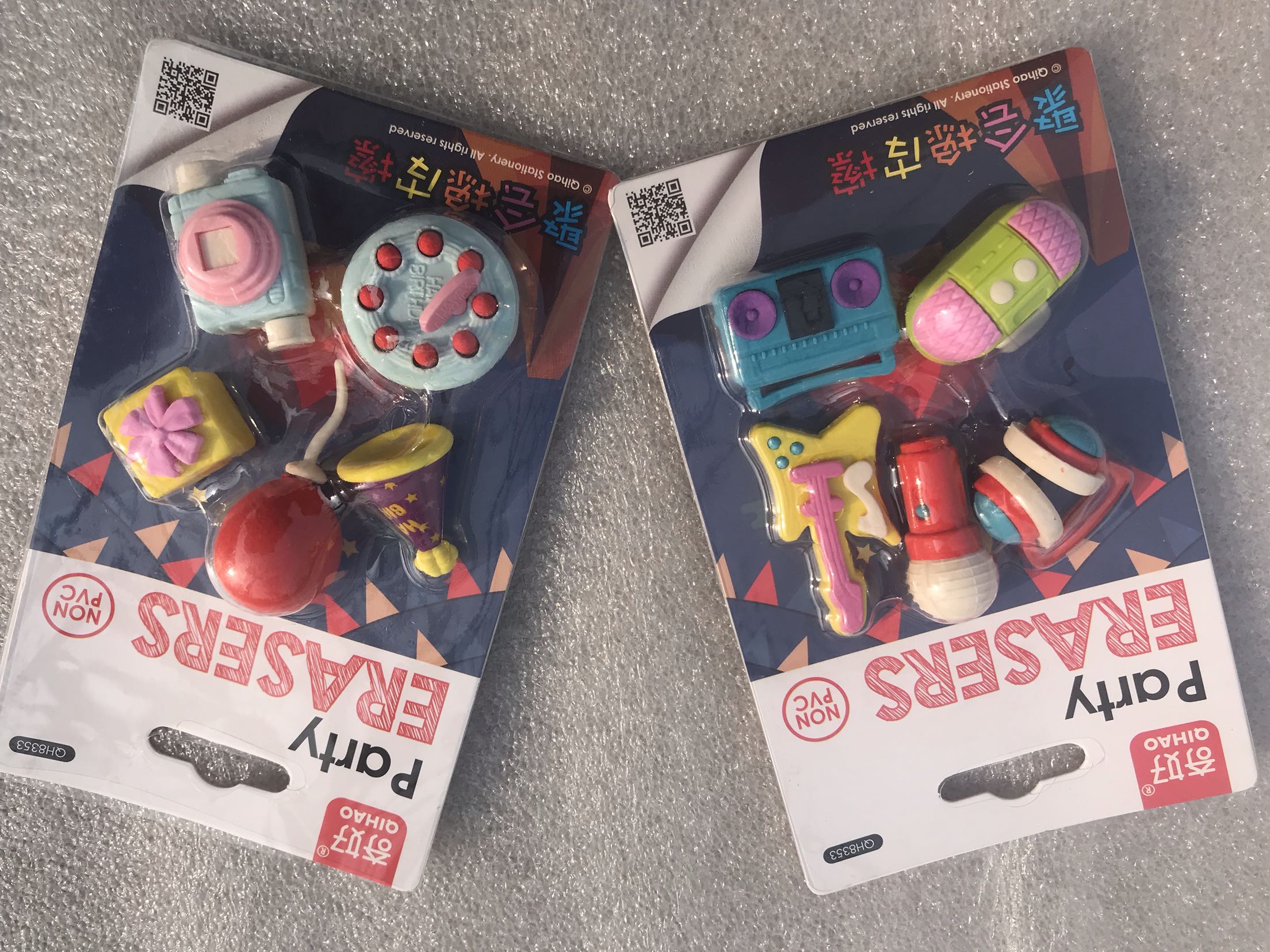 Weird party shape rubber rubber 2 ink